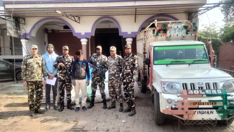 बहराइच: कपड़े का वैध बिल न मिलने पर पिकअप चालक गिरफ्तार, एसएसबी ने की कार्रवाई