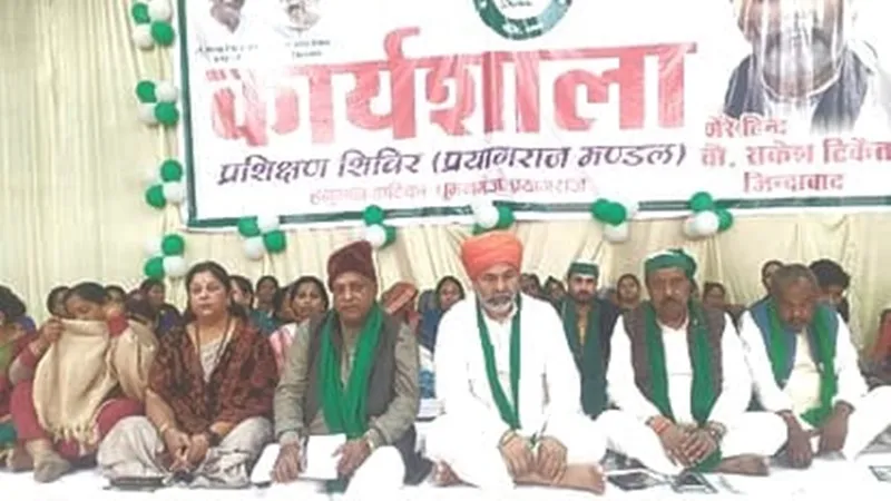 किसानों को भूमिहीन करना चाहती है केंद्र सरकार: राकेश टिकैत
