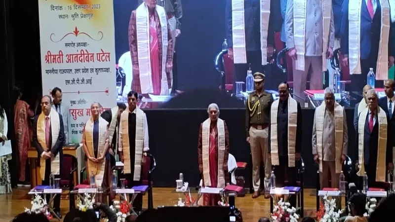 SGPGI Convocation Ceremony : केंद्रीय मंत्री डॉ मनसुख मांडविया बोले - चिकित्सा व्यापार नहीं सेवा है, देखें Video