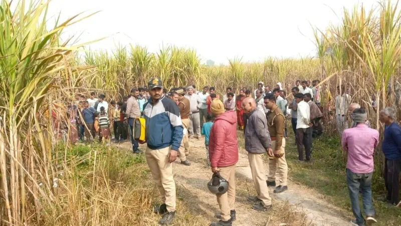 सीतापुर : कल शाम से लापता व्यक्ति का गन्ने के खेत में मिला शव, हत्या का आरोप