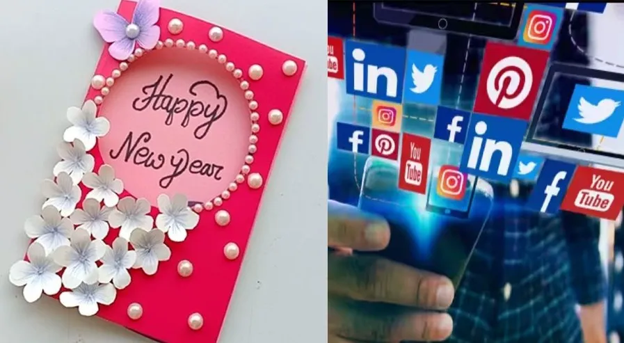 New Year 2024: ग्रीटिंग कार्ड का दौर खत्म, अब नए साल पर सोशल मीडिया से बधाई दे रहे लोग