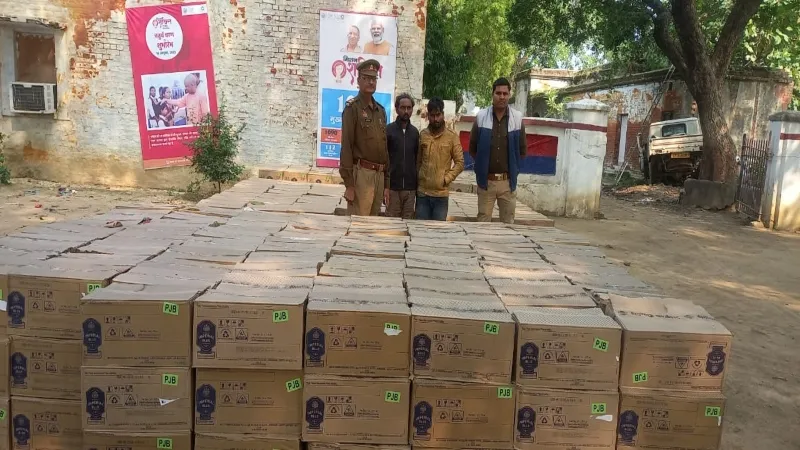 फतेहपुर में बड़ी कार्रवाई, पुलिस और एसटीएफ के जॉइंट ऑपरेशन में 41 लाख की शराब बरामद 