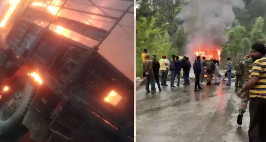 जम्मू-कश्मीर : पुंछ में आतंकवादियों ने की सेना के दो वाहनों पर गोलीबारी, तीन जवान शहीद