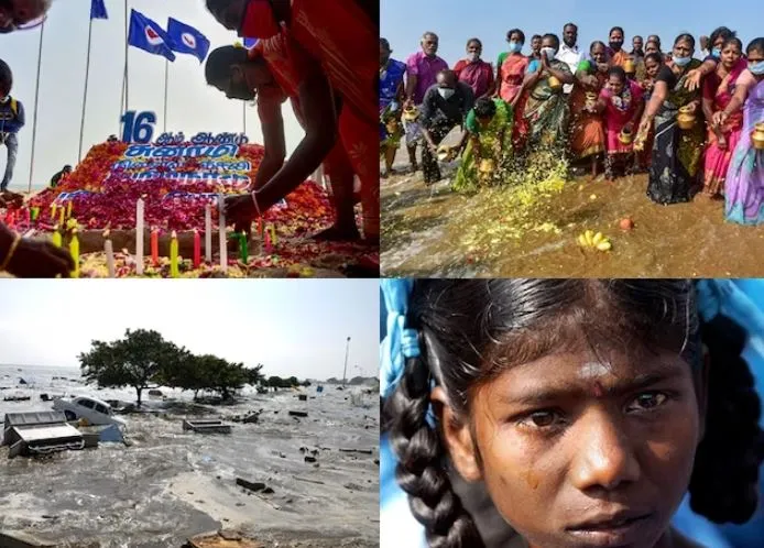 तमिलनाडु: सुनामी की 19वीं बरसी पर निकाली गयी कैंडल मार्च मौन रैलियां