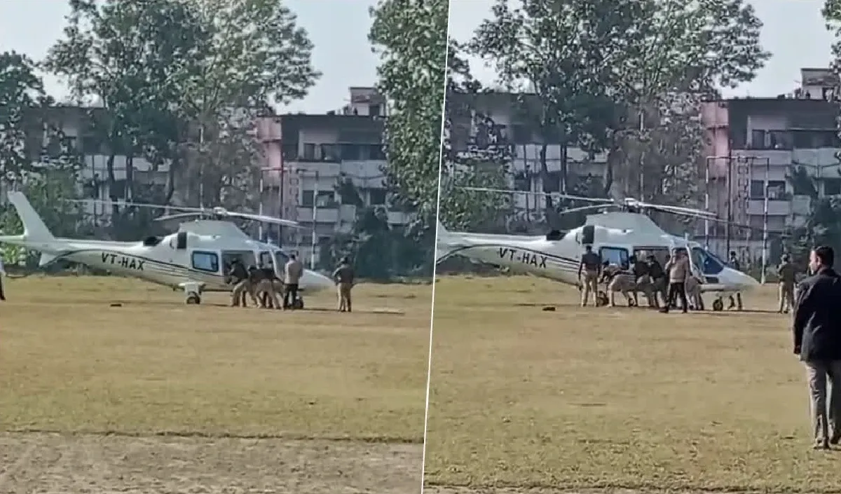 रुद्रपुर: आखिर क्यों करनी पड़ी पुलिस कर्मियों को CM के Helicopter के साथ धक्‍का परेड...