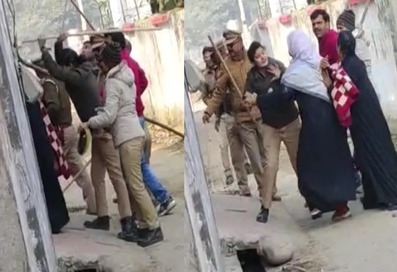 मुरादाबाद : धार्मिक स्थल पर निर्माण को लेकर दो पक्षों में हुआ विवाद, पुलिस ने भांजी लाठियां