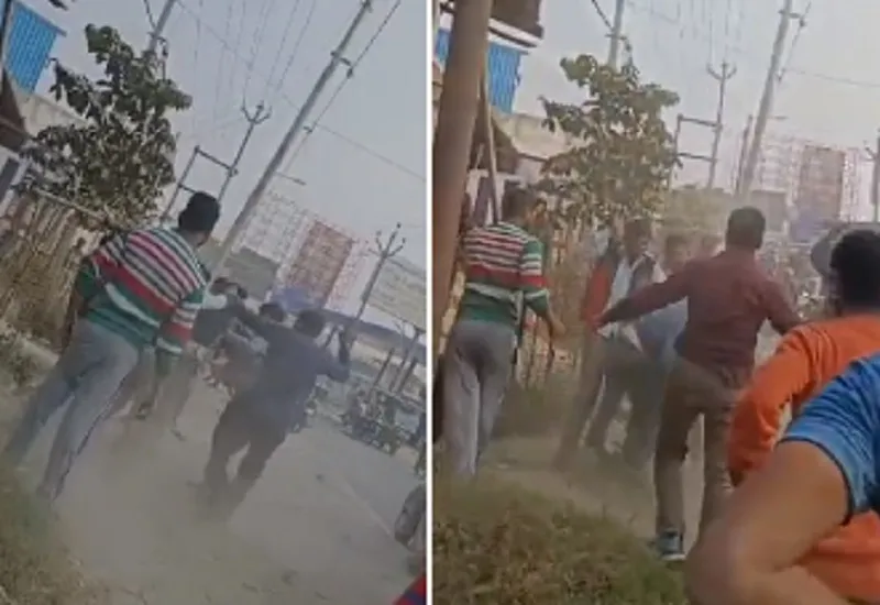 मुरादाबाद : बाइक सवार युवक को बीच सड़क पर लाठी-डंडों से जमकर पीटा, वीडियो वायरल