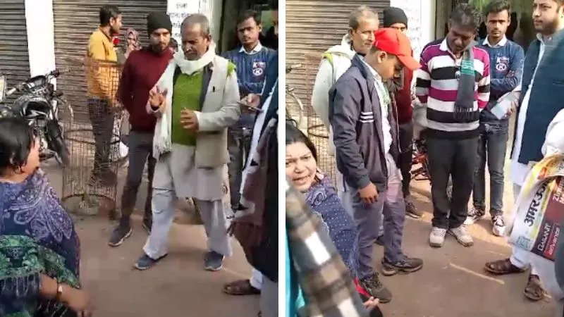 UP के Hamirpur में टीचर ने छात्र के कटवा दिए सिर के बाल, माँ ने स्कूल में जमकर किया हंगामा, घटना का Video वायरल