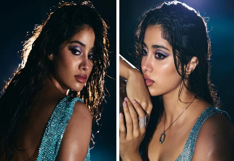 Janhvi Kapoor Photos : नशीली आंखें-भीगे बाल...जाह्नवी कपूर ने फोटोशूट से इंटरनेट पर लगाई 'आग', ओरी भी हुए दीवाने