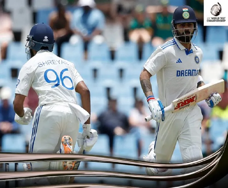 IND vs SA 1st Test : विराट कोहली-श्रेयस अय्यर क्रीज पर डटे, लंच तक भारत के तीन विकेट पर 91 रन