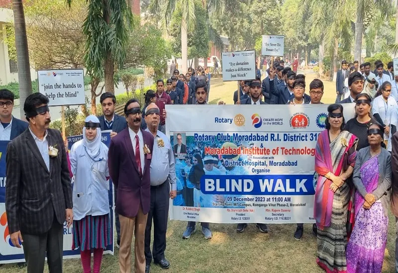 मुरादाबाद : रैली निकालकर नेत्रदान महादान के प्रति किया जागरूक