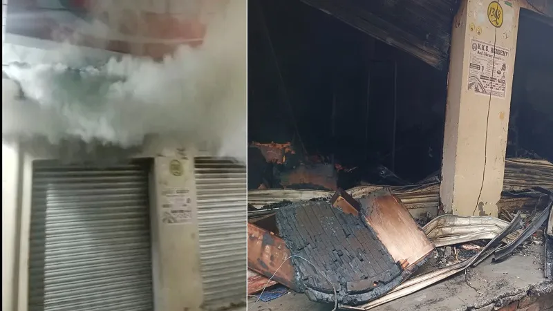 रामपुर: कपड़ों की दुकान पर लगी आग, बमुश्किल आग पर पाया काबू...30 लाख का सामान जल कर खाक