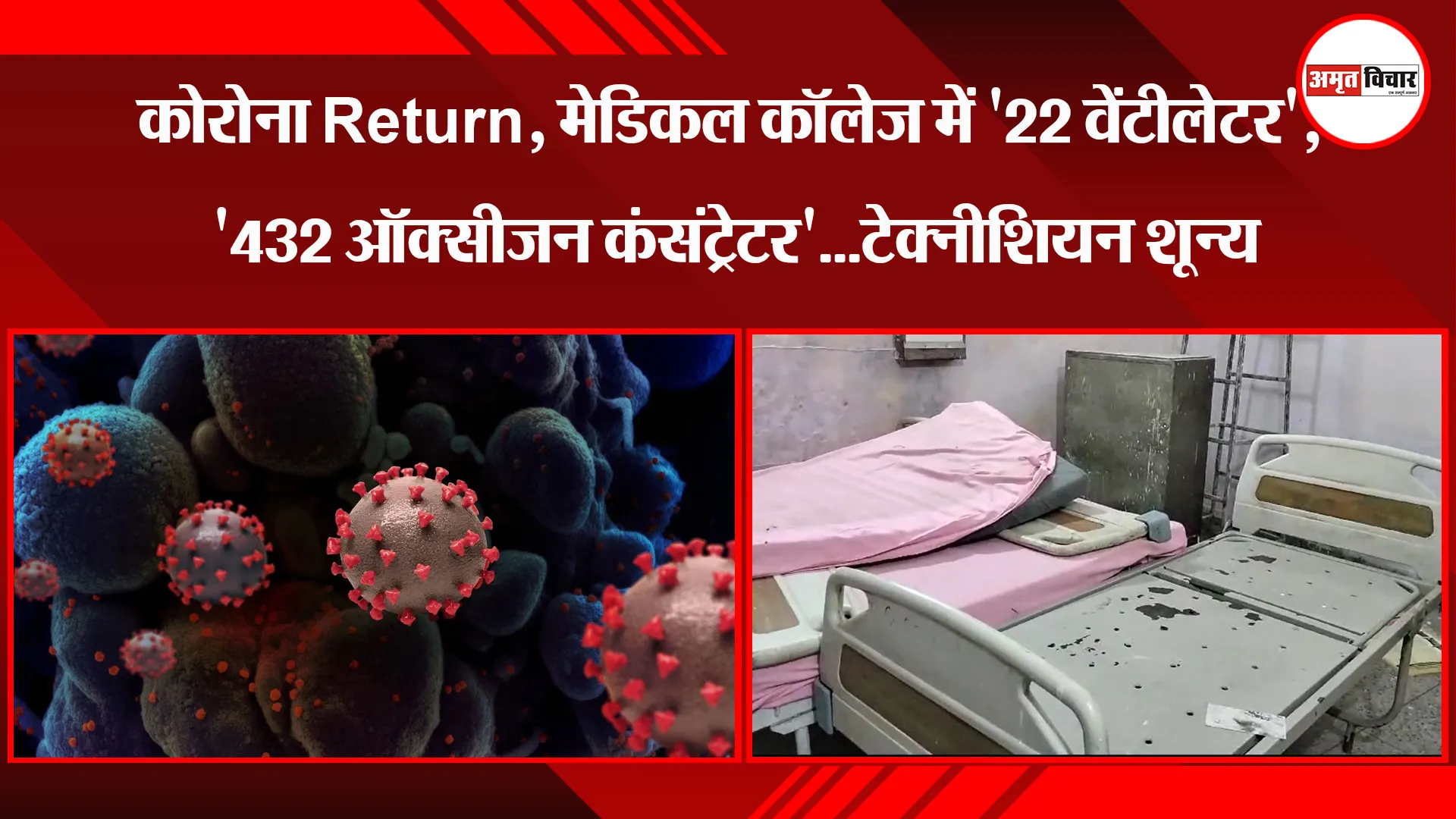 पीलीभीत: कोरोना Return, मेडिकल कॉलेज में '22 वेंटीलेटर', '432 ऑक्सीजन कंसंट्रेटर'...टेक्नीशियन शून्य