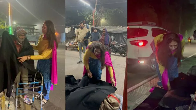 कानपुर: देररात ठिठुरते लोगों को कम्बल ओढ़ा देती हैं मन्नत मां, कहा- ठंड तक चलता रहेगा यह सिलसिला