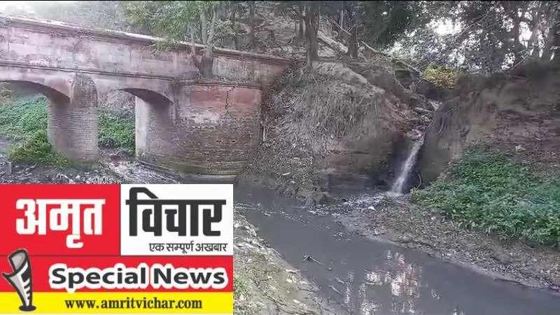 अमृत विचार विशेष : माघ मेले से पहले गंगा का पानी हो रहा ‘काला’, देखें पूरी Video report 