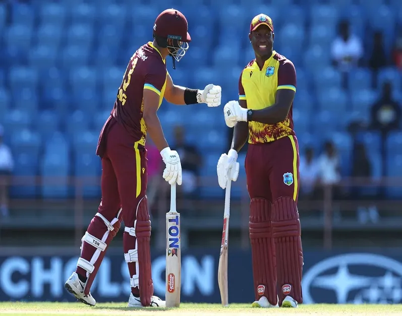 WI vs ENG : वेस्टइंडीज ने इंग्लैंड को 10 रन से हराकर टी20 श्रृंखला में 2-0 से बनाई बढ़त 