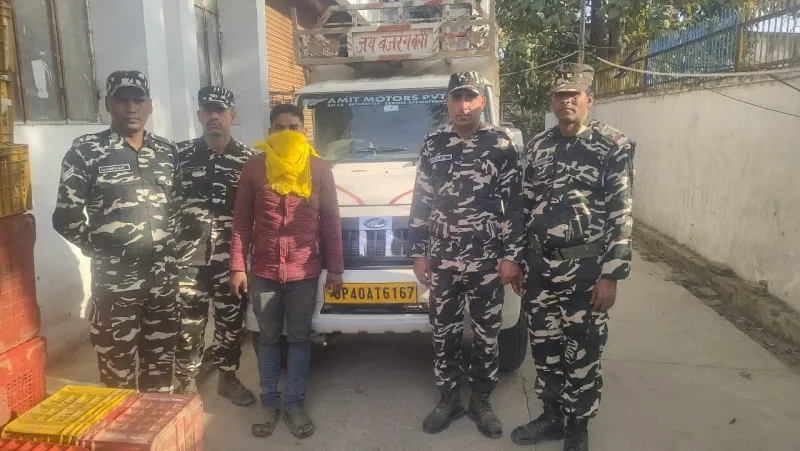 बहराइच: 44 कंटेनर देशी घी बरामद, एक गिरफ्तार