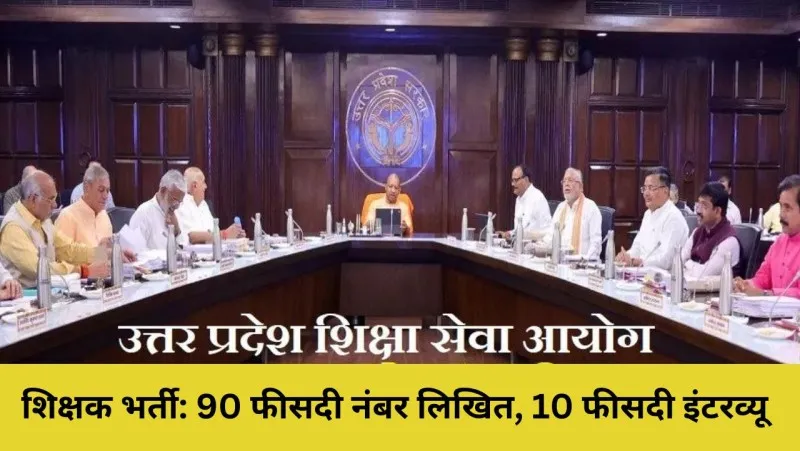 शिक्षक भर्ती: 90 फीसदी नंबर लिखित, 10 फीसदी इंटरव्यू के लिए आयोग ने जारी की अधिसूचना 
