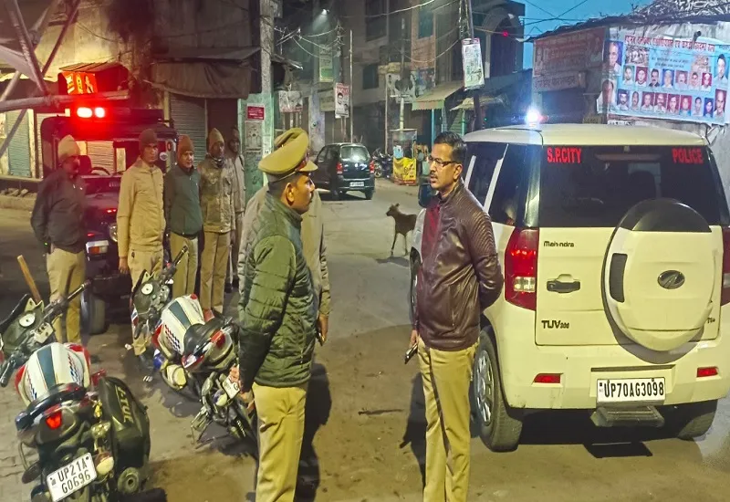 मुरादाबाद : पुलिस ने चलाया चेकिंग अभियान, अधिकारियों ने जांची गश्त