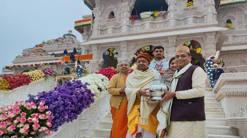 रामोत्सव: श्रीराम मंदिर में प्राण प्रतिष्ठा अनुष्ठान के पांचवें दिन हुई वास्तु पूजा