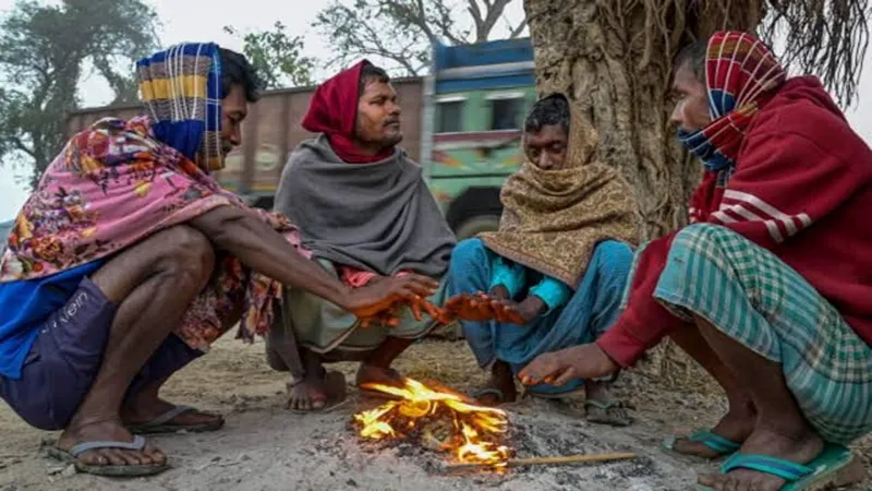 हरदोई में प्रचंड ठंड से घरों में दुबके लोग, सबसे ज्यादा ठंडा रहा शाहाबाद कस्बा