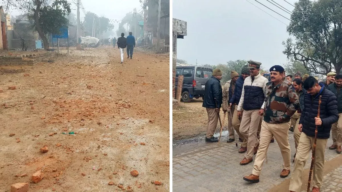 डीजे को लेकर मथुरा में बवाल... दो पक्षों में जमकर मारपीट, पुलिस पर भी पथराव