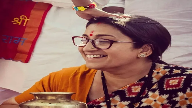 स्मृति ईरानी एक लाख 11 हजार घरों तक पहुंचाएंगी प्रभु श्रीराम की प्राण-प्रतिष्ठा का प्रसाद 