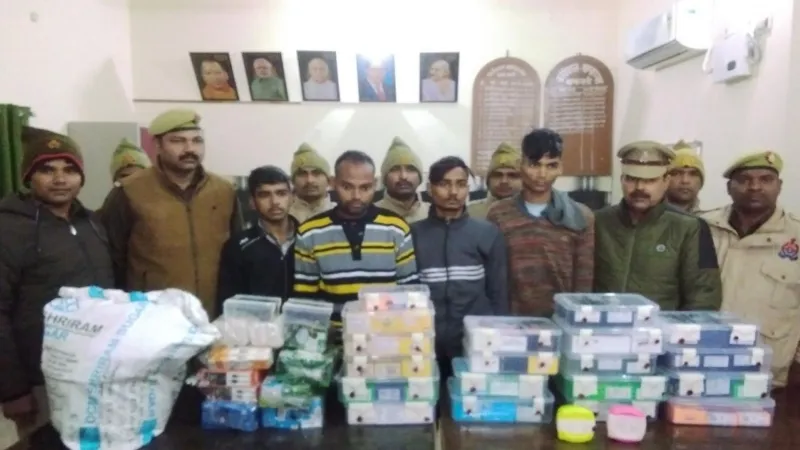 खुलासा : सेंधमारी कर चोरी करने वाले 4 शातिर गिरफ्तार,7 लाख का माल बरामद 