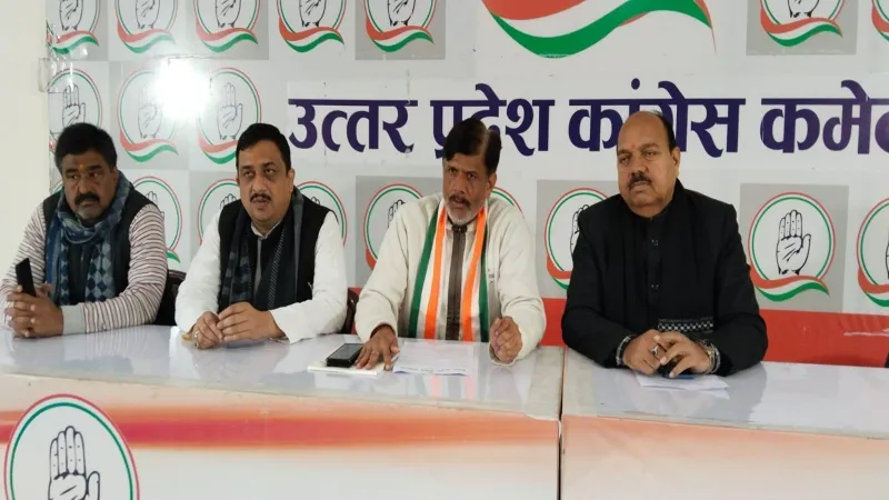 कांग्रेस का बड़ा बयान - अपराध की आग में जल रहा है UP, अपराधियों को मिलता है संरक्षण  