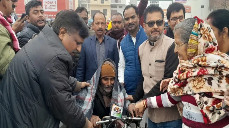 अमेठी : केंद्रीय कांग्रेस कार्यालय में मनाई स्वामी विवेकानंद की जयंती