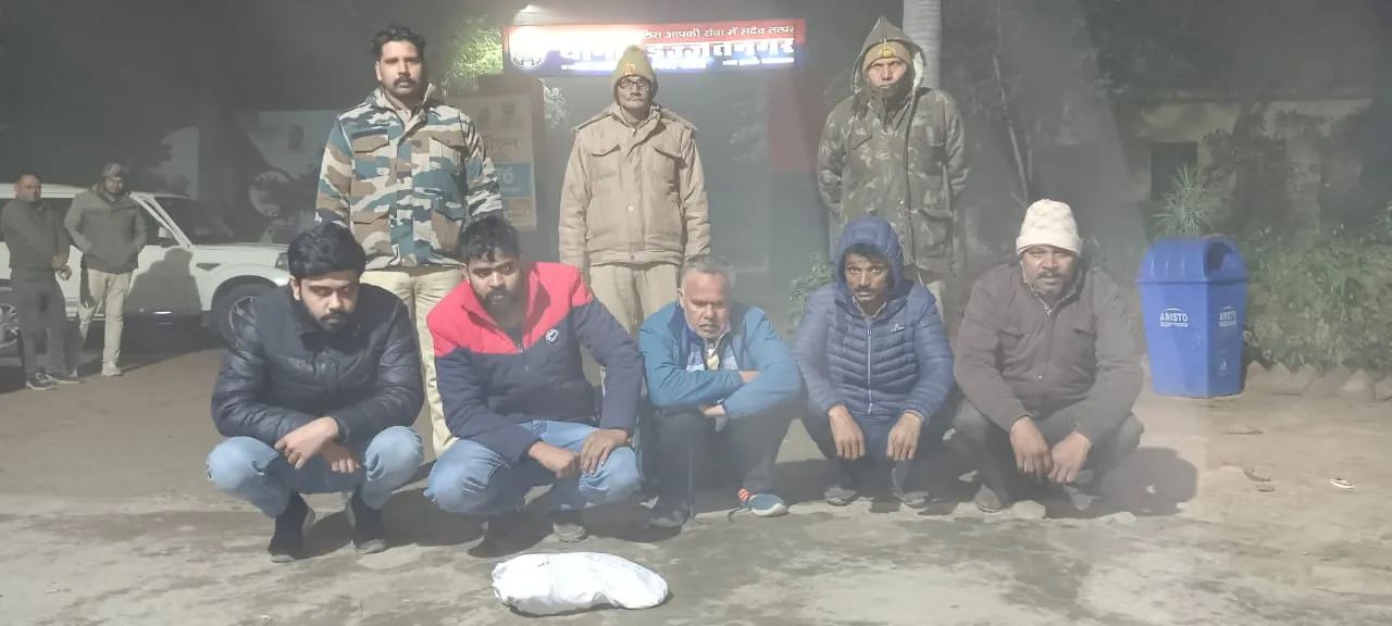 UP STF की बड़ी कार्रवाई: अंतरराज्यीय वाहन चोर गैंग का पर्दाफाश, 5 सदस्य गिरफ्तार, 4 ट्रक बरामद