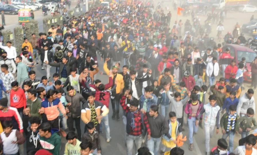 बरेली में भागवत कथा का हुआ शुभारंभ, शर्मा डीजे पर झूमे भक्त