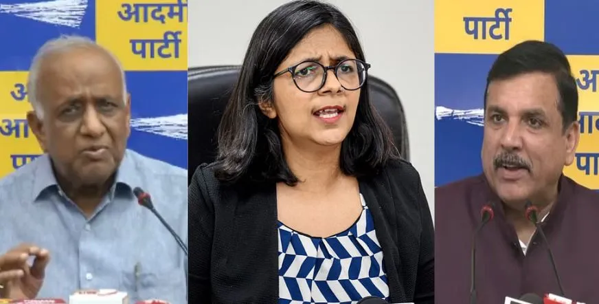 संजय सिंह, स्वाति मालीवाल और एनडी गुप्ता ने किया राज्यसभा के लिए नामांकन दाखिल 