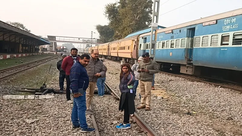 स्वचालित निरीक्षण ध्रुवयान से बहराइच पहुंची DSO रेलवे, रेल पटरियों किया का निरीक्षण