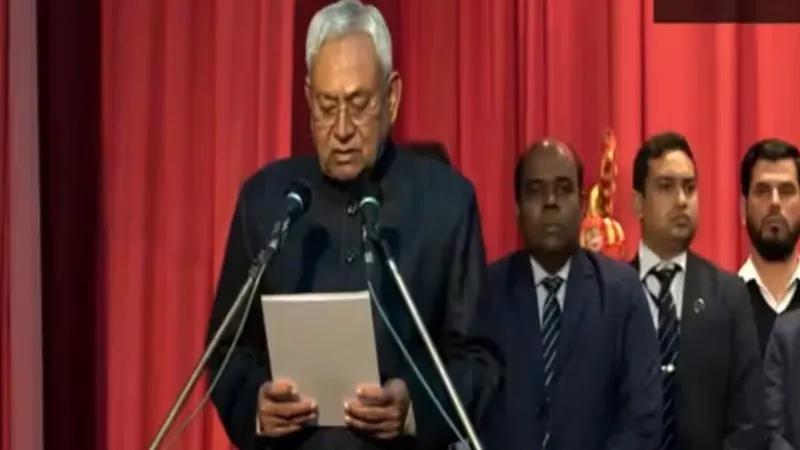 नीतीश कुमार ने रिकॉर्ड नौवीं बार बिहार के मुख्यमंत्री के रूप में ली शपथ, सम्राट चौधरी और विजय कुमार सिन्हा बनें डिप्टी सीएम