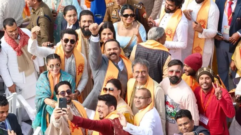 बॉलीवुड पर भी चढ़ा भगवा रंग: अमिताभ-रजनीकांत, आलिया-रणबीर, हेमा-माधुरी समेत कई सितारे बने प्राण प्रतिष्ठा के गवाह