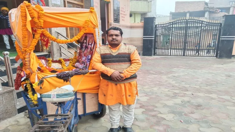 बहराइच: 16वीं बार 20 दिन में साइकिल से यात्रा पूरी कर, नेपाल के रास्ते राजस्थान में खाटू श्याम की पूजा करेंगे भक्त आशीष 