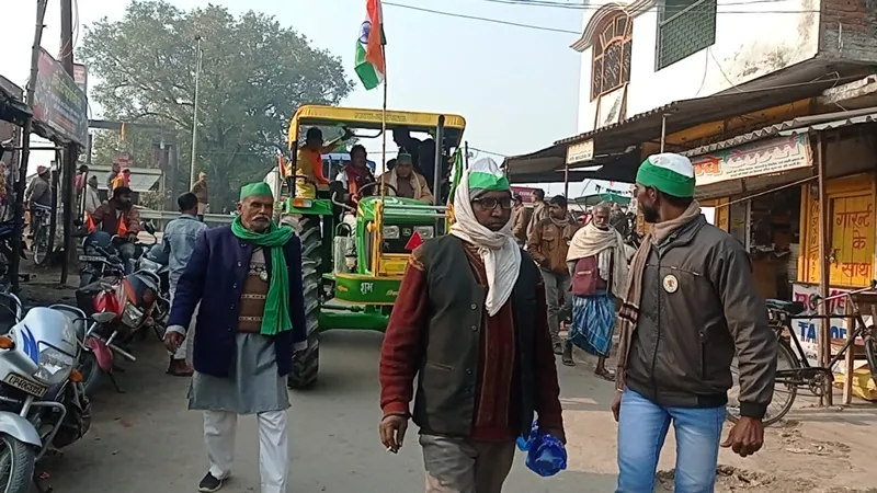 बहराइच: भाकियू ने गणतंत्र दिवस पर ट्रैक्टर-ट्रॉली से निकाली तिरंगा यात्रा, दिल्ली आन्दोलन को किया याद