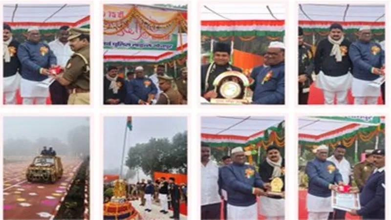 जौनपुर में हर्षोल्लास के साथ मनाया गया गणतंत्र दिवस, मंत्री गिरीश चंद यादव ने किया ध्वजारोहण