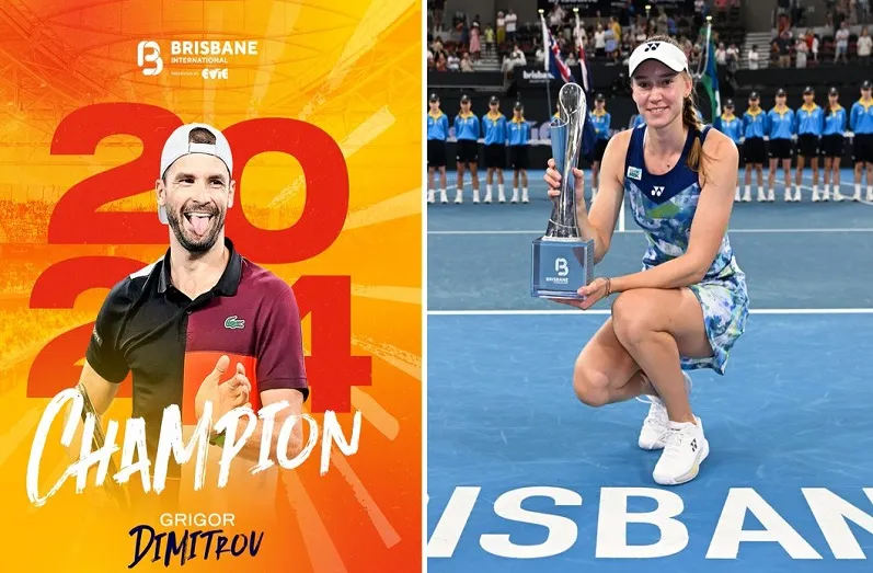 Brisbane International : Elena Rybakina बनी चैंपियन, ग्रिगोर दिमित्रोव ने छह साल में पहला खिताब जीता 