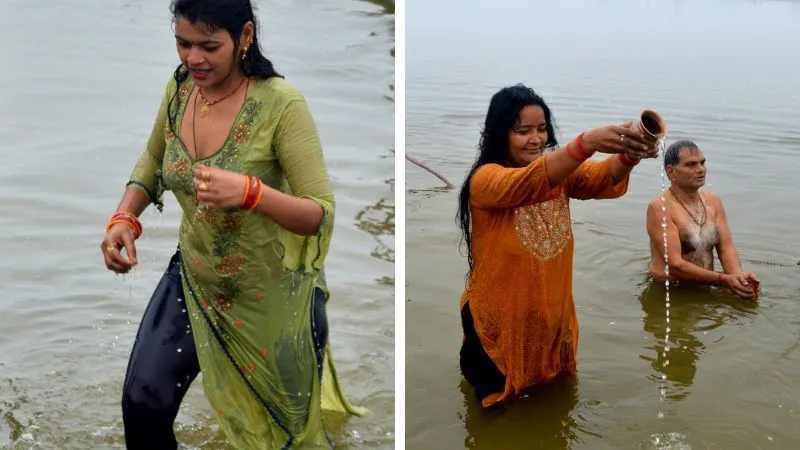 Makar Sankranti 2024: मकर संक्रांति पर्व पर भक्तों ने लगाई आस्था की डुबकी... जगह-जगह हुआ खिचड़ी भोज