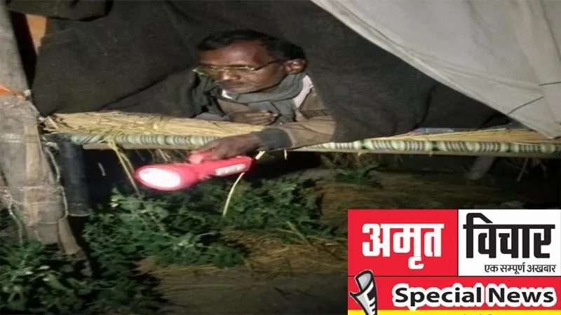 रायबरेली: सर्द रात में मुंशी प्रेमचंद्र के 'हलकू' खेत पर काट रहे रात