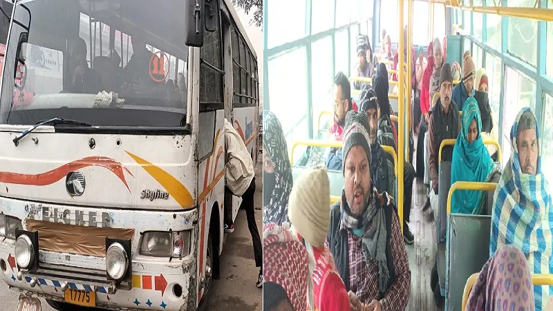 संभल : घूमने लगे बसों और ट्रकों के पहिये, हड़ताल खत्म 