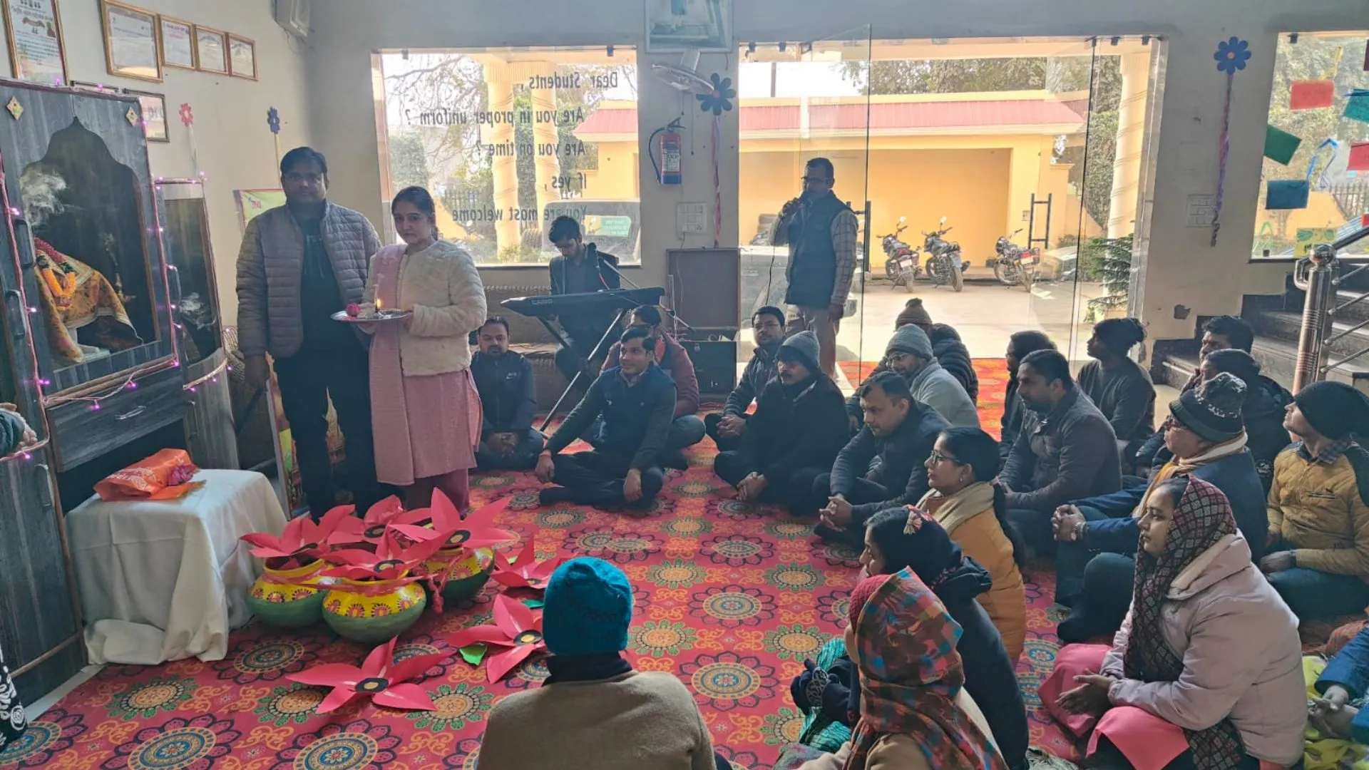 बदायूं: अयोध्या से 700 साल पुरानी ईंट मंगवाकर मंदिर परिसर में की गई स्थापित