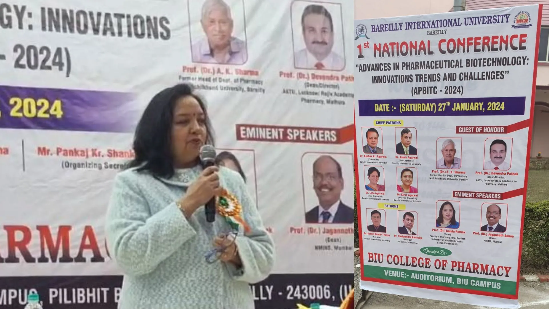 बरेली: BIU कॉलेज ऑफ फॉर्मेसी में फर्स्ट नेशनल कॉन्फ्रेंस, बायोटेक्नोलॉजी पर हुई चर्चा