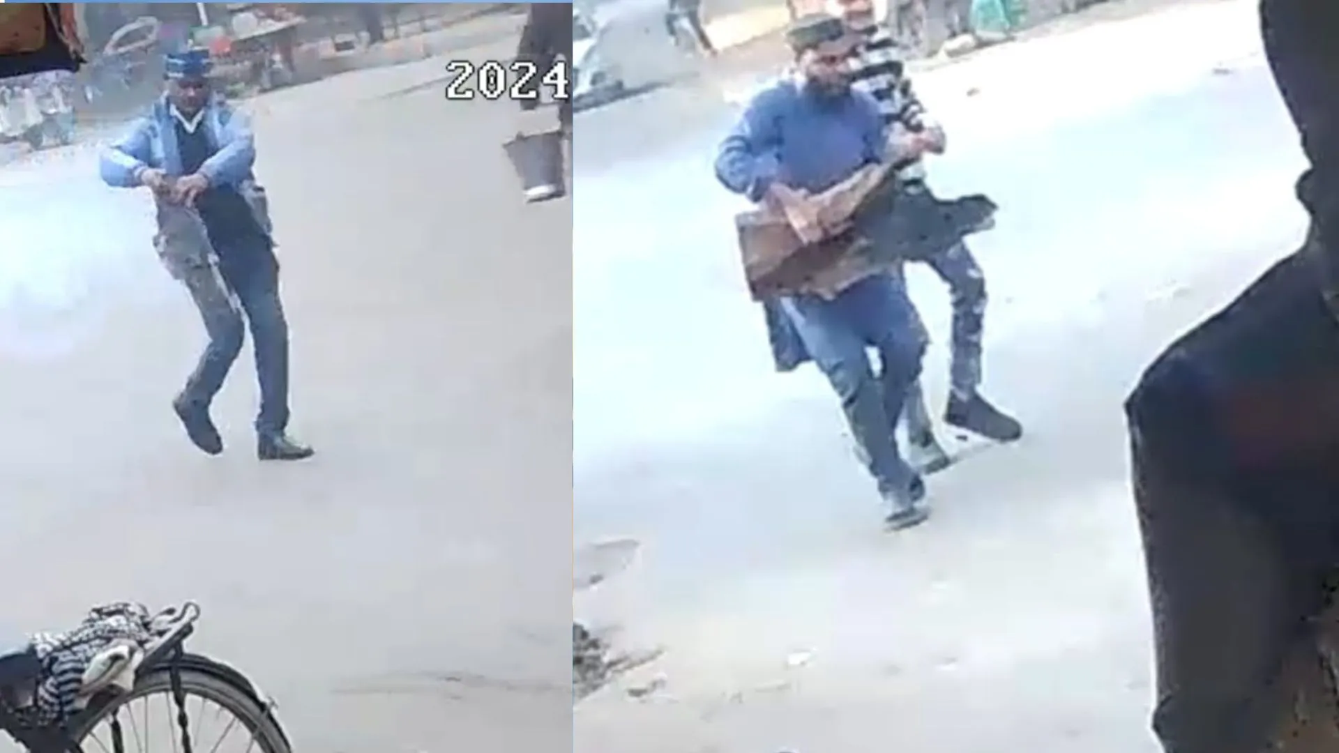 बरेली: अलाव के लिए आई लकड़ी चुरा ले गए पिता-पुत्र, सीसीटीवी में कैद हुए दोनों