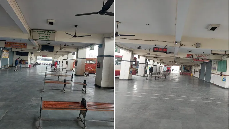 मुरादाबाद: मौसम ने रोडवेज की तैयारियों पर पानी फेरा, खाली रहीं बिजनौर और संभल रूट की बसें