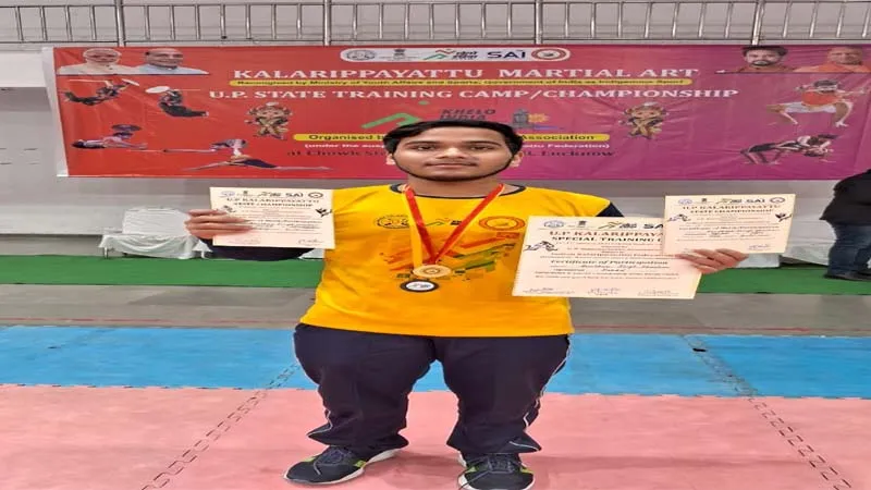 हरदोई: अनुभव ने जिले का बढ़ाया मान, खेलो इंडिया नेशनल यूथ गेम्स कलारीपयट्टू के लिए हुआ चयन