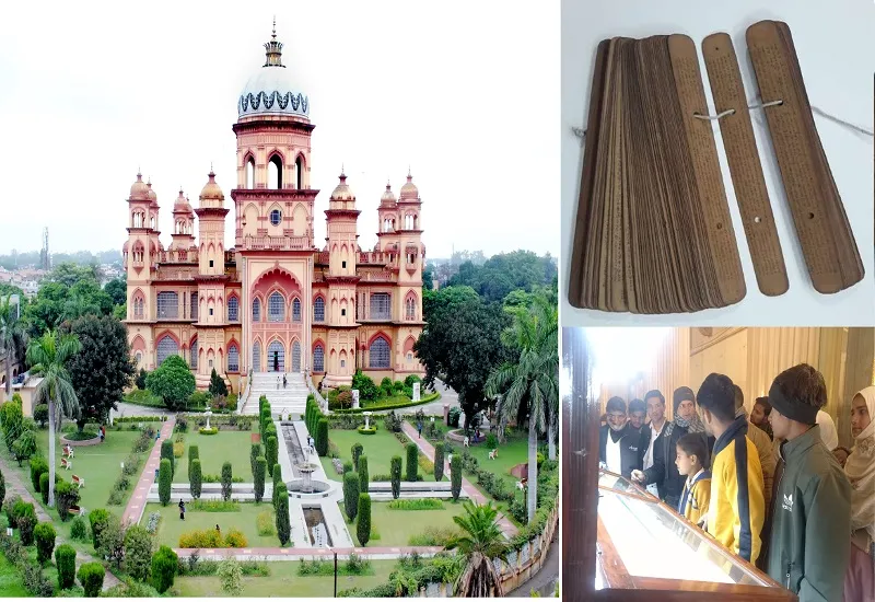 रामपुर : रजा लाइब्रेरी में जिज्ञासु देखने पहुंच रहे ताड़ पत्र पर लिखी पांच सौ वर्ष पुरानी रामायण