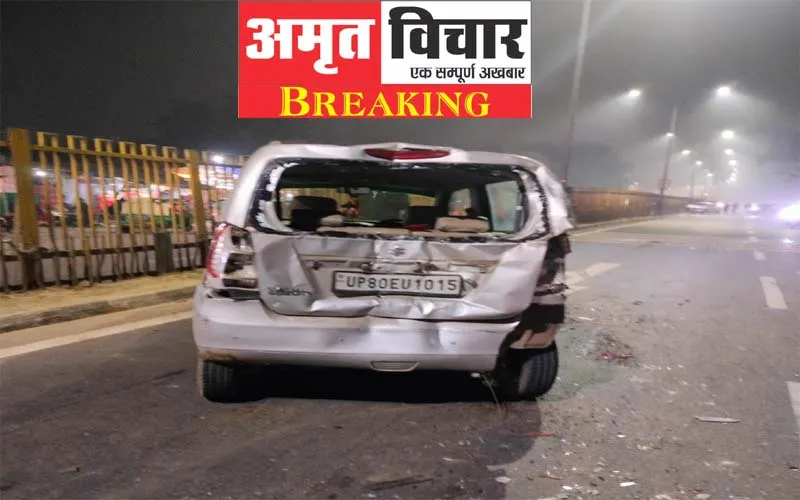 आगरा: नशे में धुत टैंकर चालक ने कई गाड़ियों में मारी टक्कर, तीन की मौत, कई घायल 